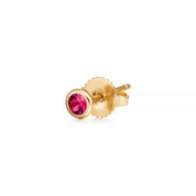 Carave Paris Bezel Birthstone Round Stud Earrings