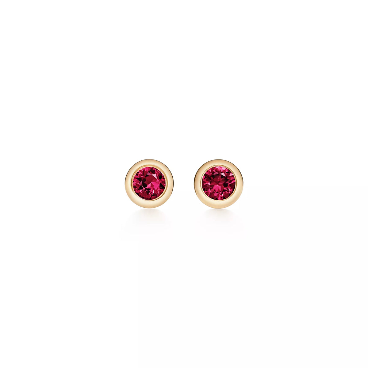 Carave Paris Bezel Birthstone Round Stud Earrings