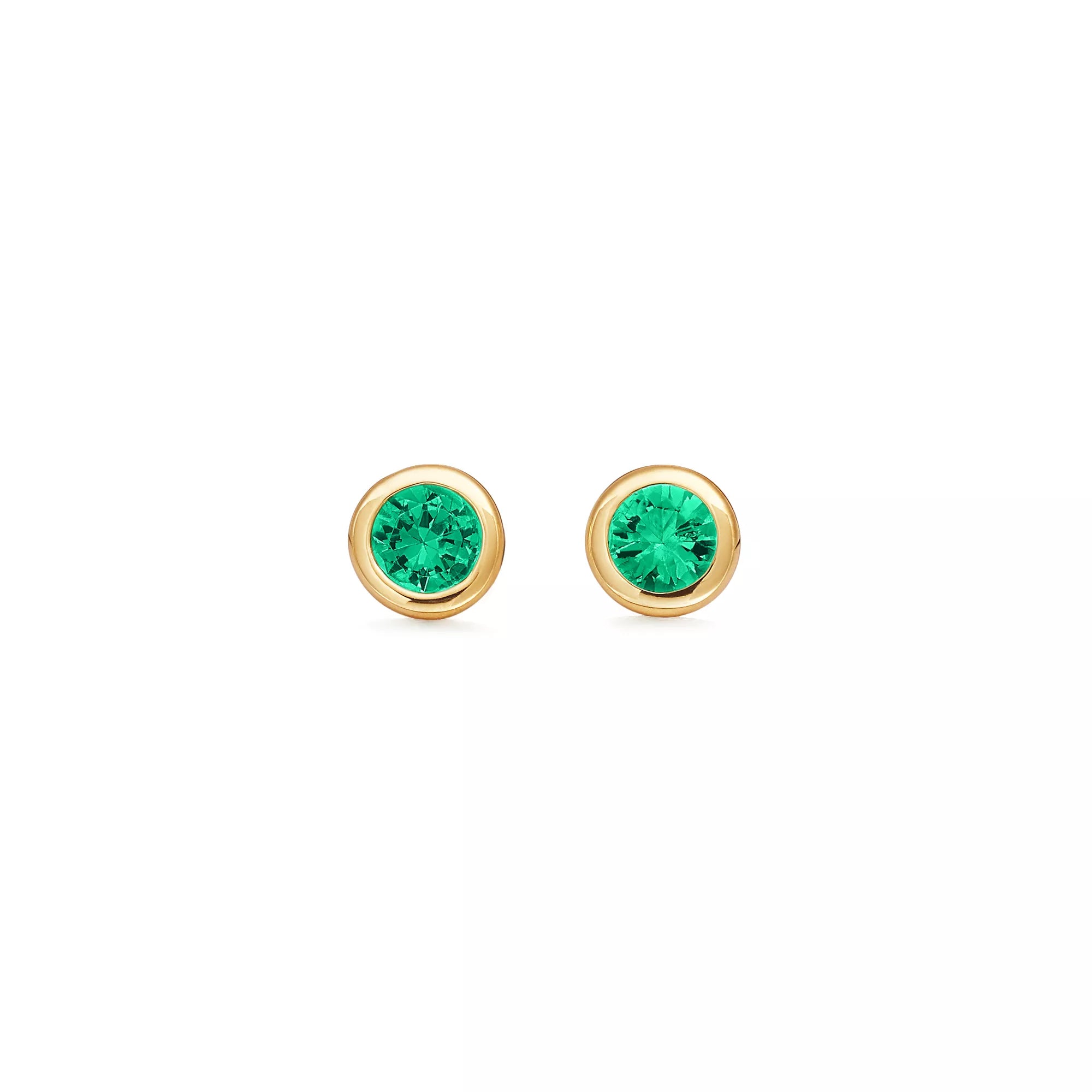 Carave Paris Bezel Birthstone Round Stud Earrings