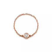 Carave Paris Bezel Diamond Chain Ring
