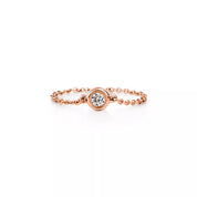 Carave Paris Bezel Diamond Chain Ring