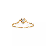 Carave Paris Bezel Diamond Chain Ring