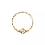Carave Paris Bezel Diamond Chain Ring