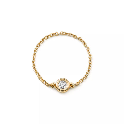 Carave Paris Bezel Diamond Chain Ring