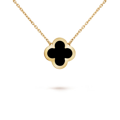 Carave Paris Black Clover Pendant Necklace