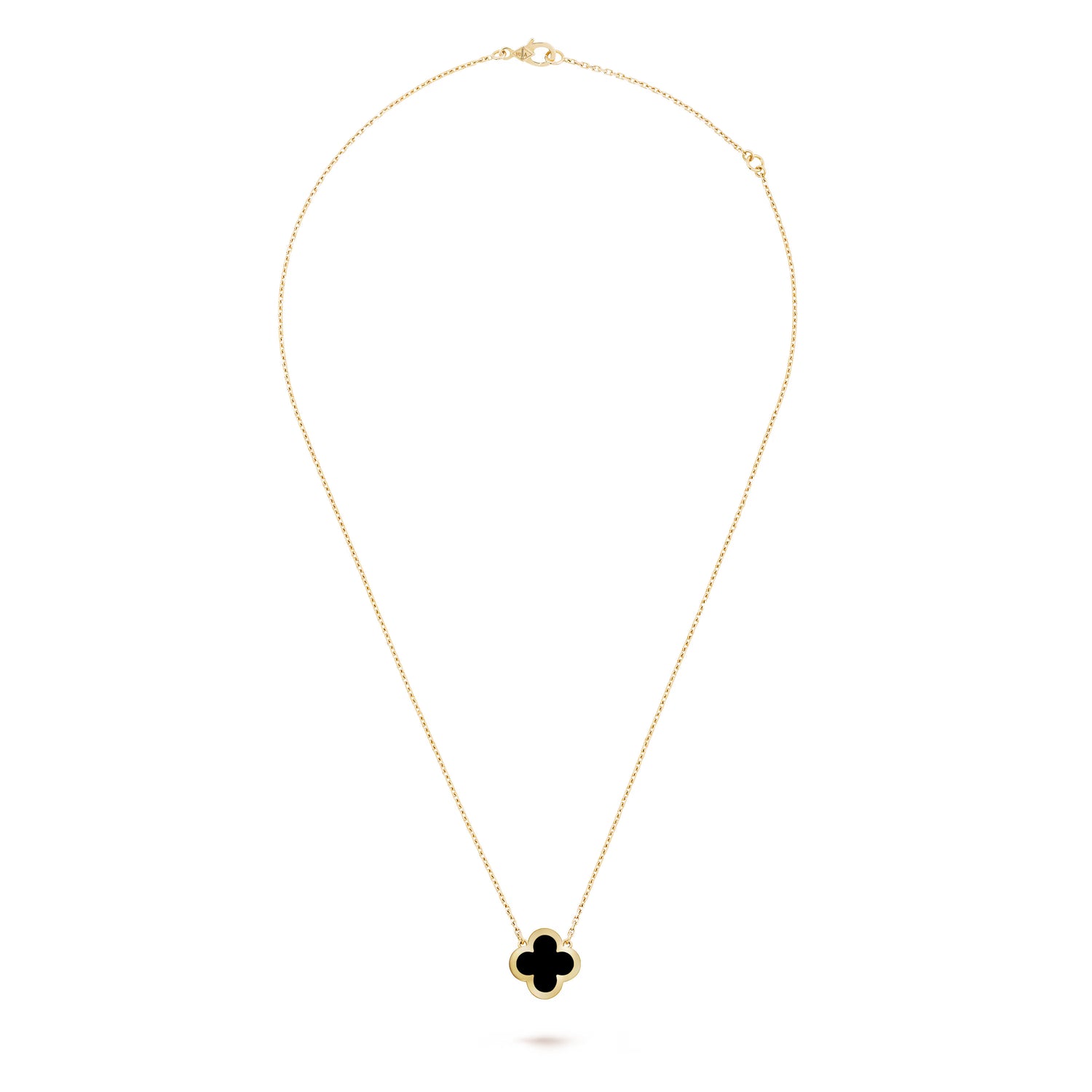 Carave Paris Black Clover Pendant Necklace