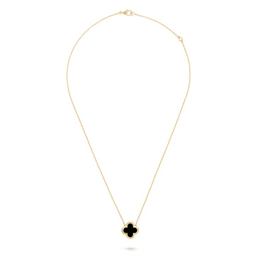 Carave Paris Black Clover Pendant Necklace