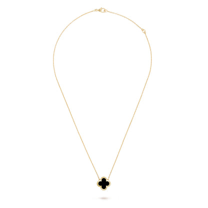 Carave Paris Black Clover Pendant Necklace