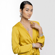 Carave Paris Blooming Flower Textured Pendant Necklace