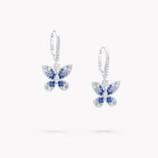 Carave Paris Blue Butterfly Drop Earrings