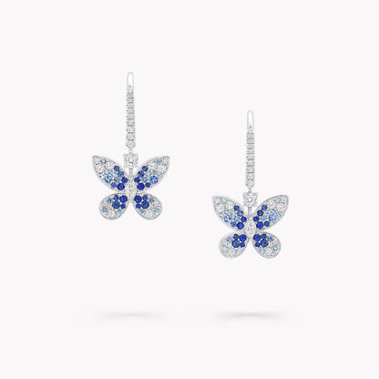 Carave Paris Blue Butterfly Drop Earrings