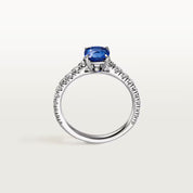 Carave Paris Blue Cushion Halo Ring