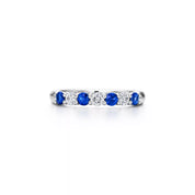 Carave Paris Blue Sapphire Diamond Eternity Band