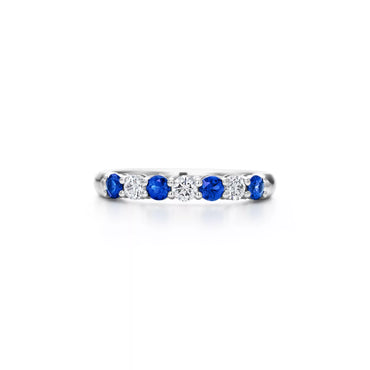 Carave Paris Blue Sapphire Diamond Eternity Band