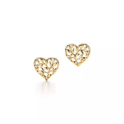 Carave Paris Botanical Heart Stud Earring