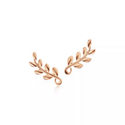 Carave Paris Botanical Leaf Climber Stud Earring