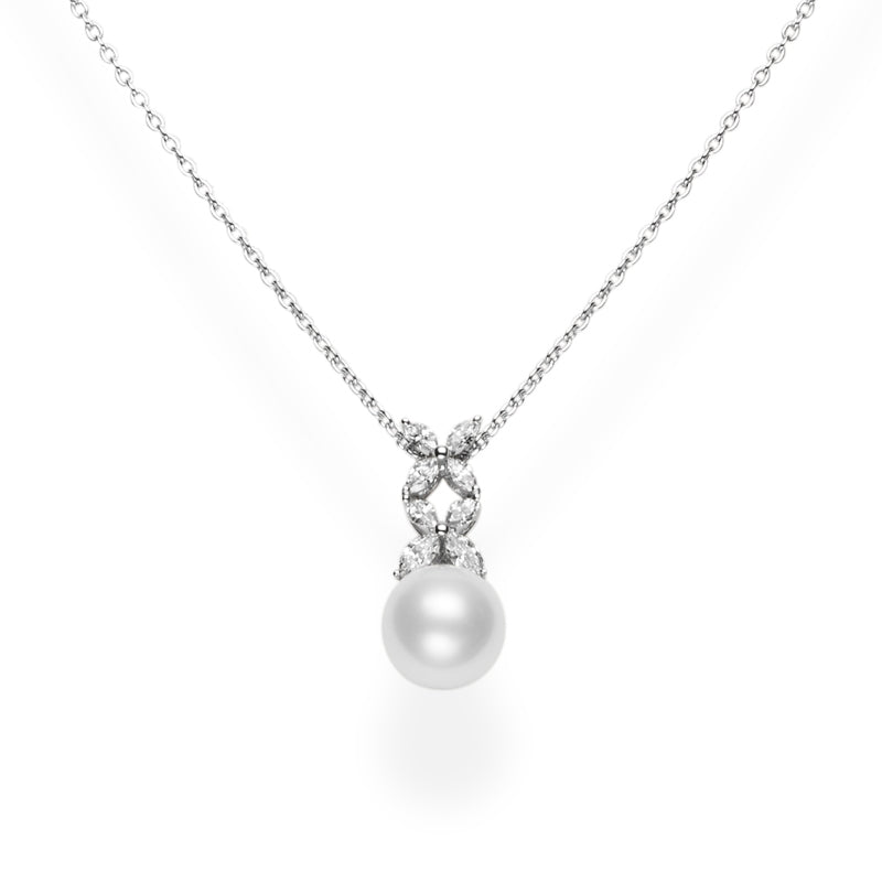 Carave Paris Bow Pearl Pendant Necklace