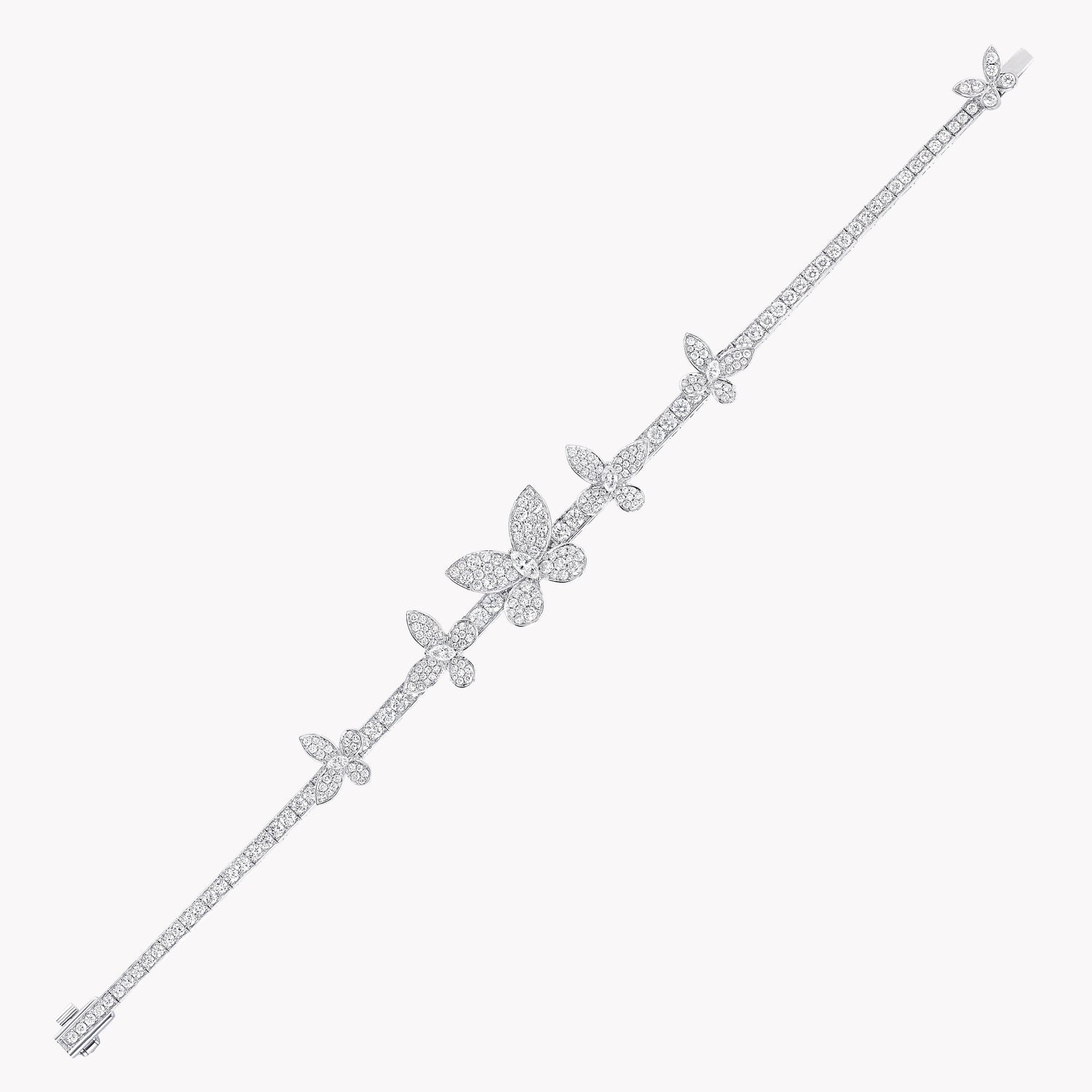 Carave Paris Butterfly Diamond Bangle White Gold