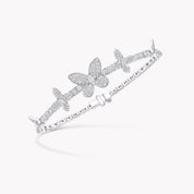 Carave Paris Butterfly Diamond Bangle White Gold