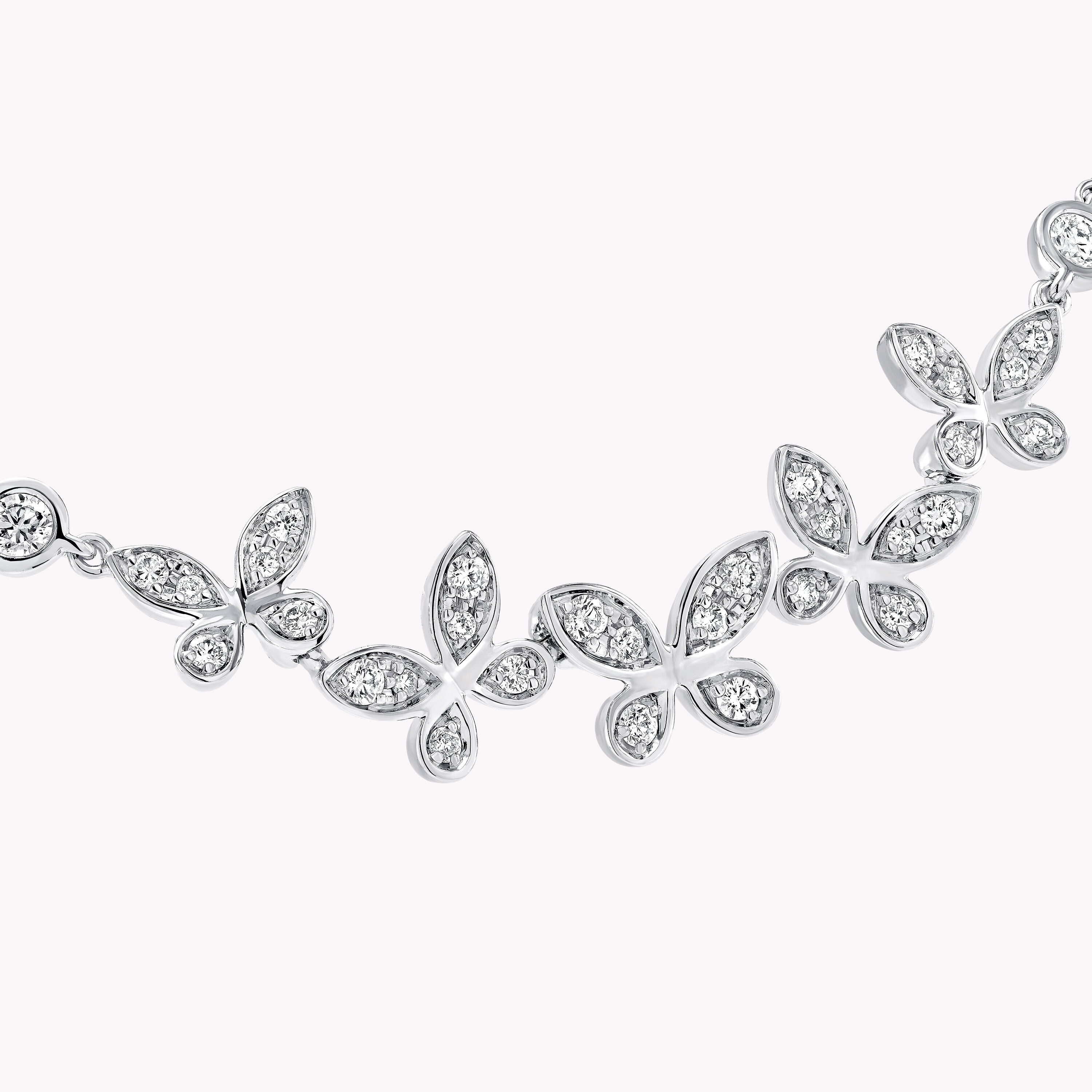 Carave Paris Butterfly Diamond Cluster Necklace