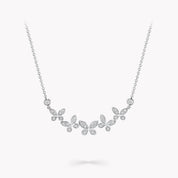 Carave Paris Butterfly Diamond Cluster Necklace