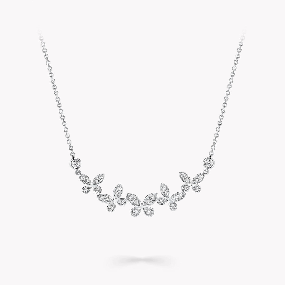 Carave Paris Butterfly Diamond Cluster Necklace