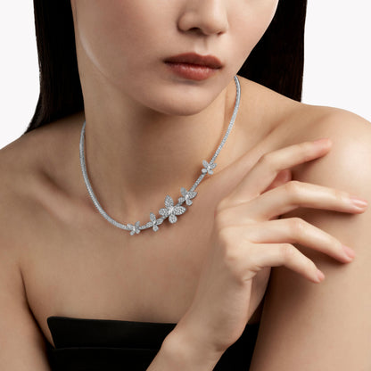Carave Paris Butterfly Diamond Collar Necklace