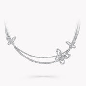 Carave Paris Butterfly Diamond Double Collar Necklace