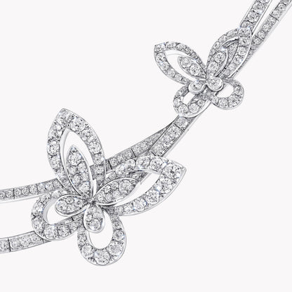 Carave Paris Butterfly Diamond Double Collar Necklace