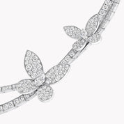 Carave Paris Butterfly Diamond Double Layer Collar Necklace
