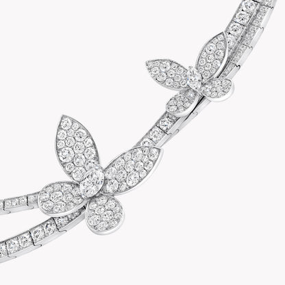Carave Paris Butterfly Diamond Double Layer Collar Necklace
