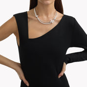 Carave Paris Butterfly Diamond Double Layer Collar Necklace
