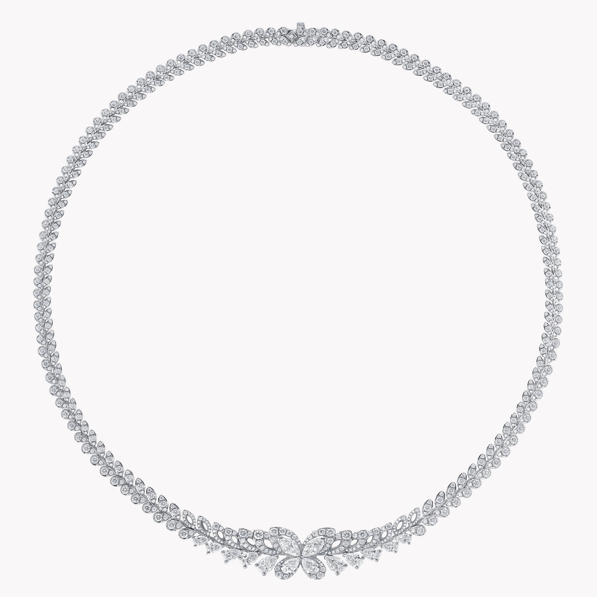 Carave Paris Butterfly Floral Diamond Necklace