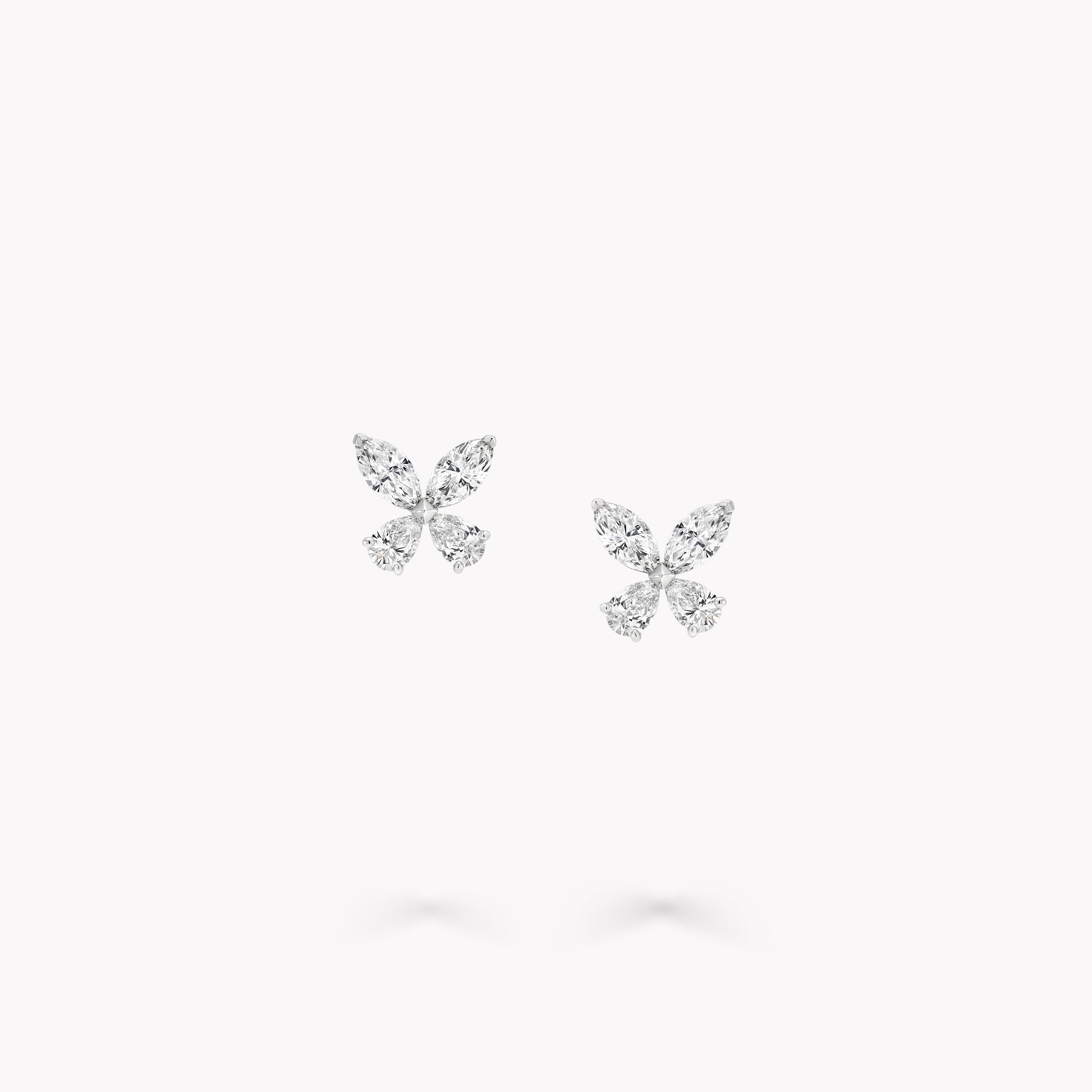 Carave Paris Butterfly Marquise Diamond Stud Earrings