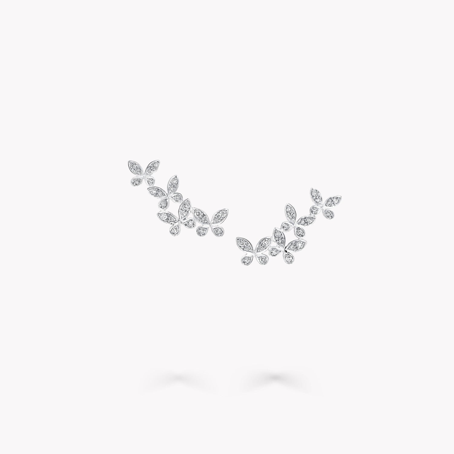 Carave Paris Butterfly Vine Diamond Ear Climber Earrings