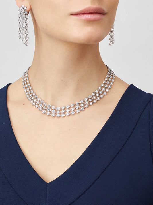 Carave Paris Cascade Bezel Diamond Necklace