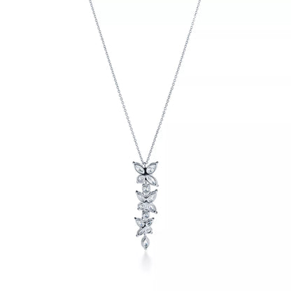 Carave Paris Cascading Marquise Cluster Pendant Necklace