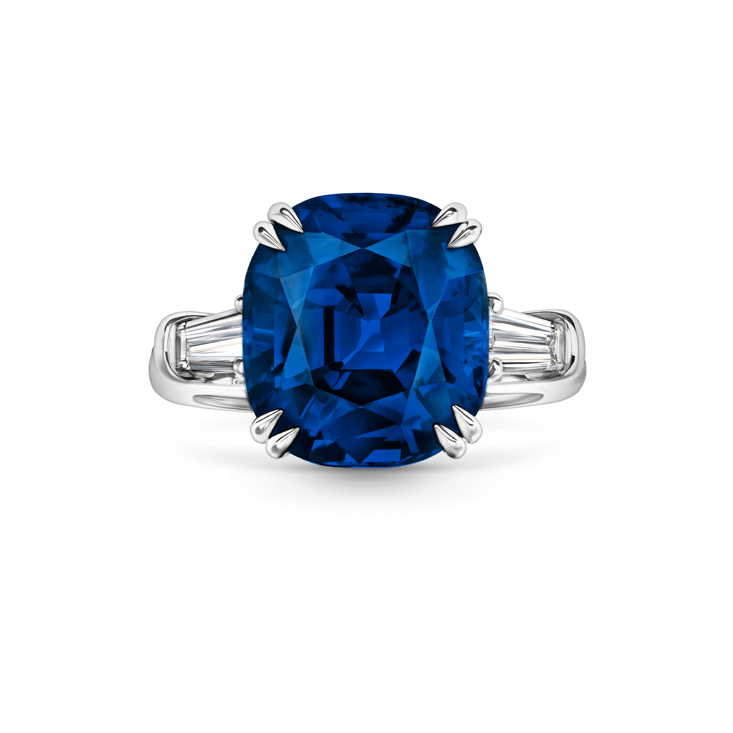 Carave Paris Cushion Cut Blue Sapphire Statement Ring