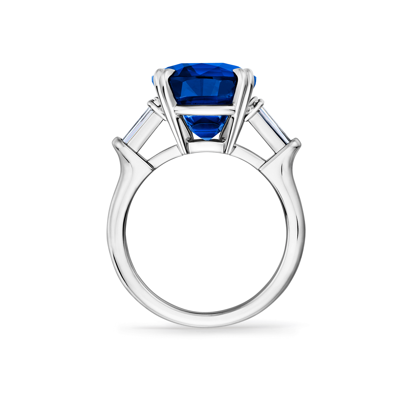 Carave Paris Cushion Cut Blue Sapphire Statement Ring