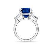 Carave Paris Cushion Cut Blue Sapphire Statement Ring