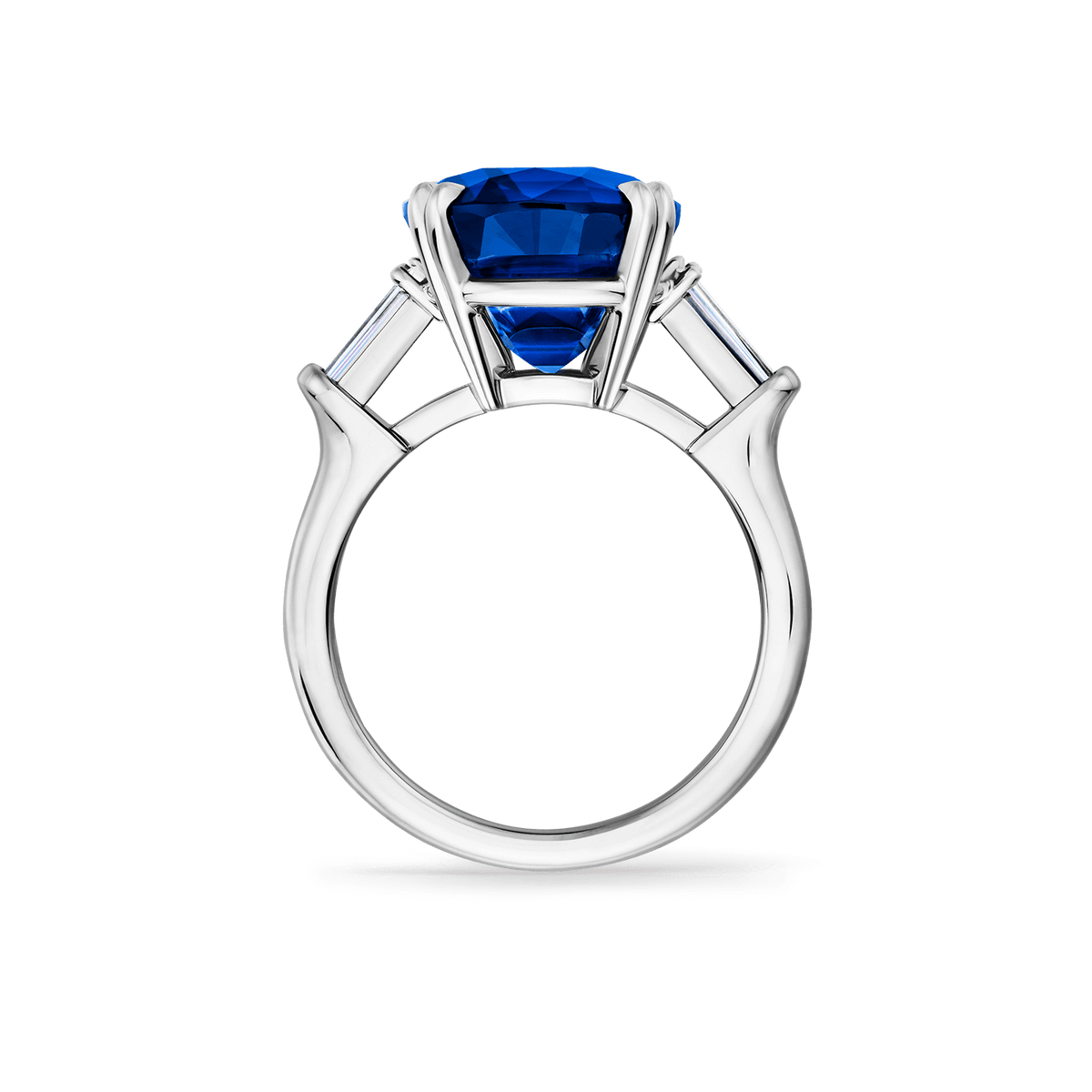 Carave Paris Cushion Cut Blue Sapphire Statement Ring
