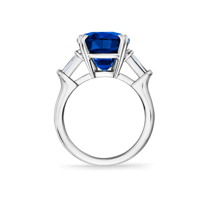 Carave Paris Cushion Cut Blue Sapphire Statement Ring