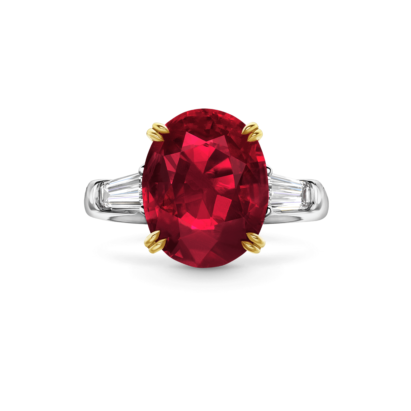 Carave Paris Cushion Cut Ruby Classic Engagement Ring