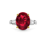 Carave Paris Cushion Cut Ruby Classic Engagement Ring