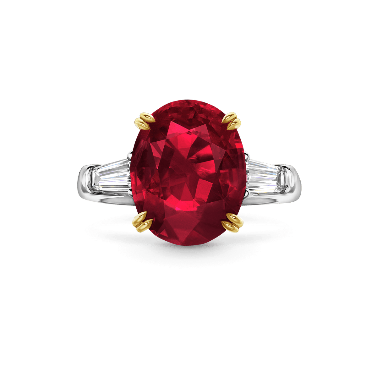 Carave Paris Cushion Cut Ruby Classic Engagement Ring