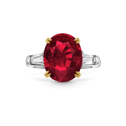 Carave Paris Cushion Cut Ruby Classic Engagement Ring