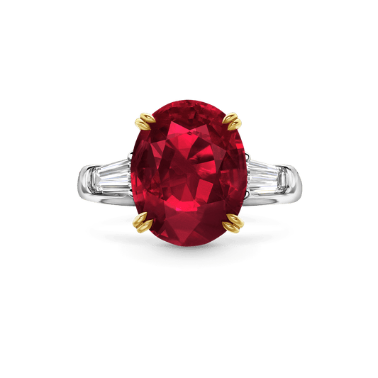 Carave Paris Cushion Cut Ruby Classic Engagement Ring
