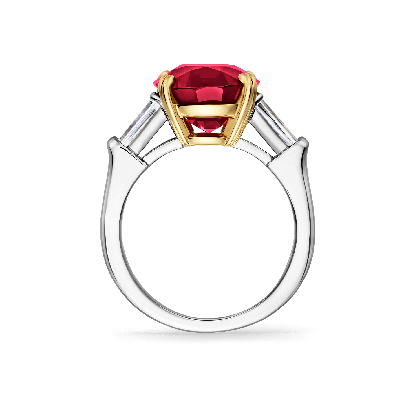 Carave Paris Cushion Cut Ruby Classic Engagement Ring