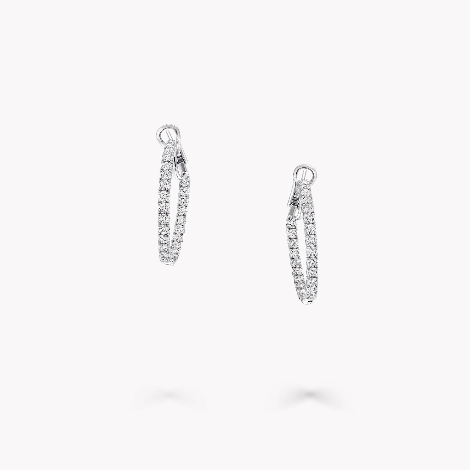 Carave Paris Classic Diamond Hoop Earrings