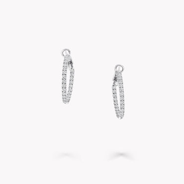 Carave Paris Classic Diamond Hoop Earrings